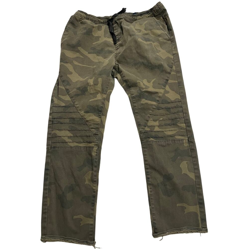 Phat Farm Women's Olive Camo Straight-Leg Pants